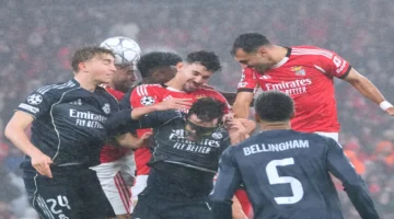 سقوط ريال مدريد.. 5 مشاهد تلخص فوز بنفيكا المثير في دوري أبطال أوروبا